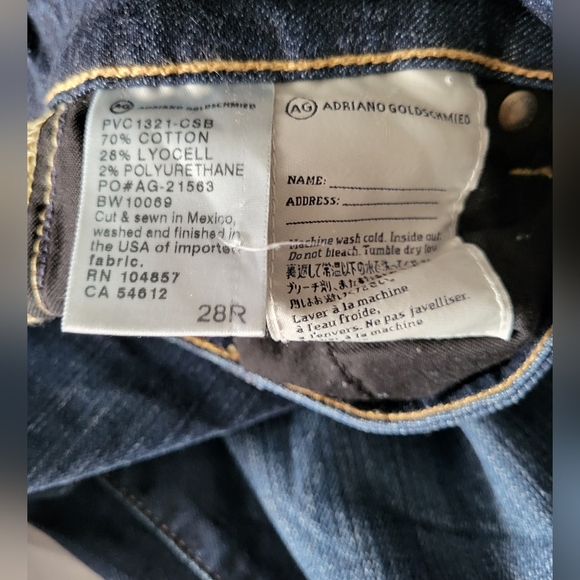 AG Adriano Goldschmied Dark Wash Jeans, Size 28 (OFFERS WELCOMED) - Picture 5 of 7